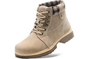 COTTIMO Womens Hiking Snow Winter Boots- Ladies Casual Outdoor Lightweight Ankle Boots Work Backpacking Lace up Fur Lined Walking Trekking Shoes