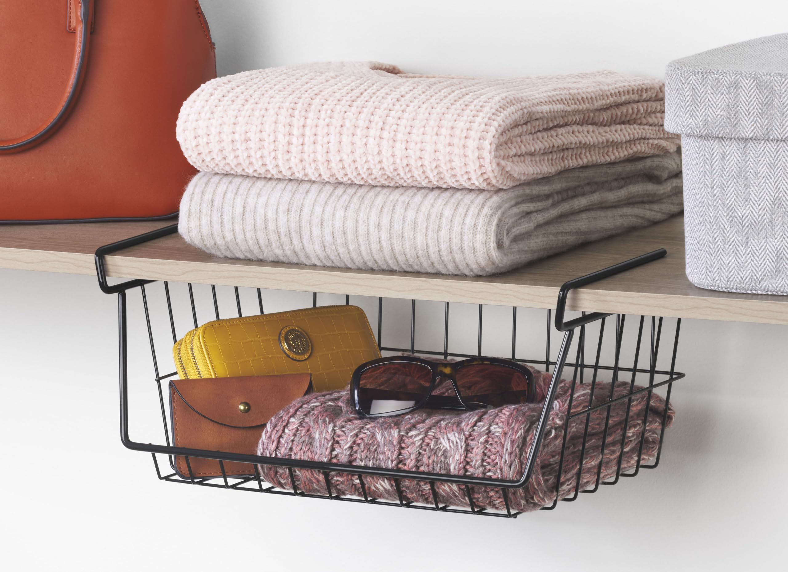 Photo 1 of Whitmor Wire Under the Shelf Basket - Black