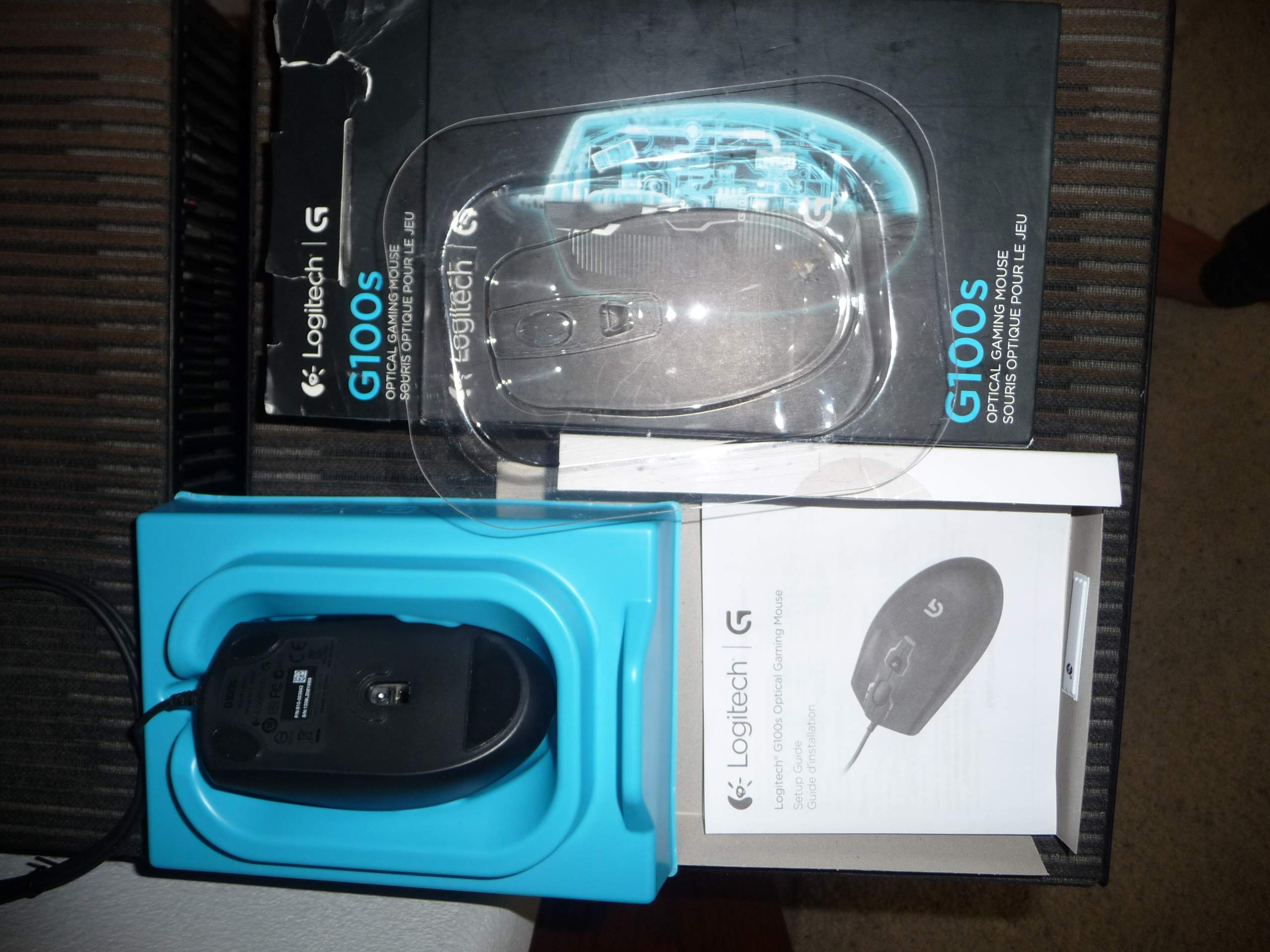 Logitech G100s Optical Gaming Mouse, 7.6 inches