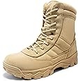 NORTIV 8 Men's Tactical Military Work Boots Side Zipper Outdoor Motorcycle Combat Boots 8 Inches 2.0 Trooper-pro