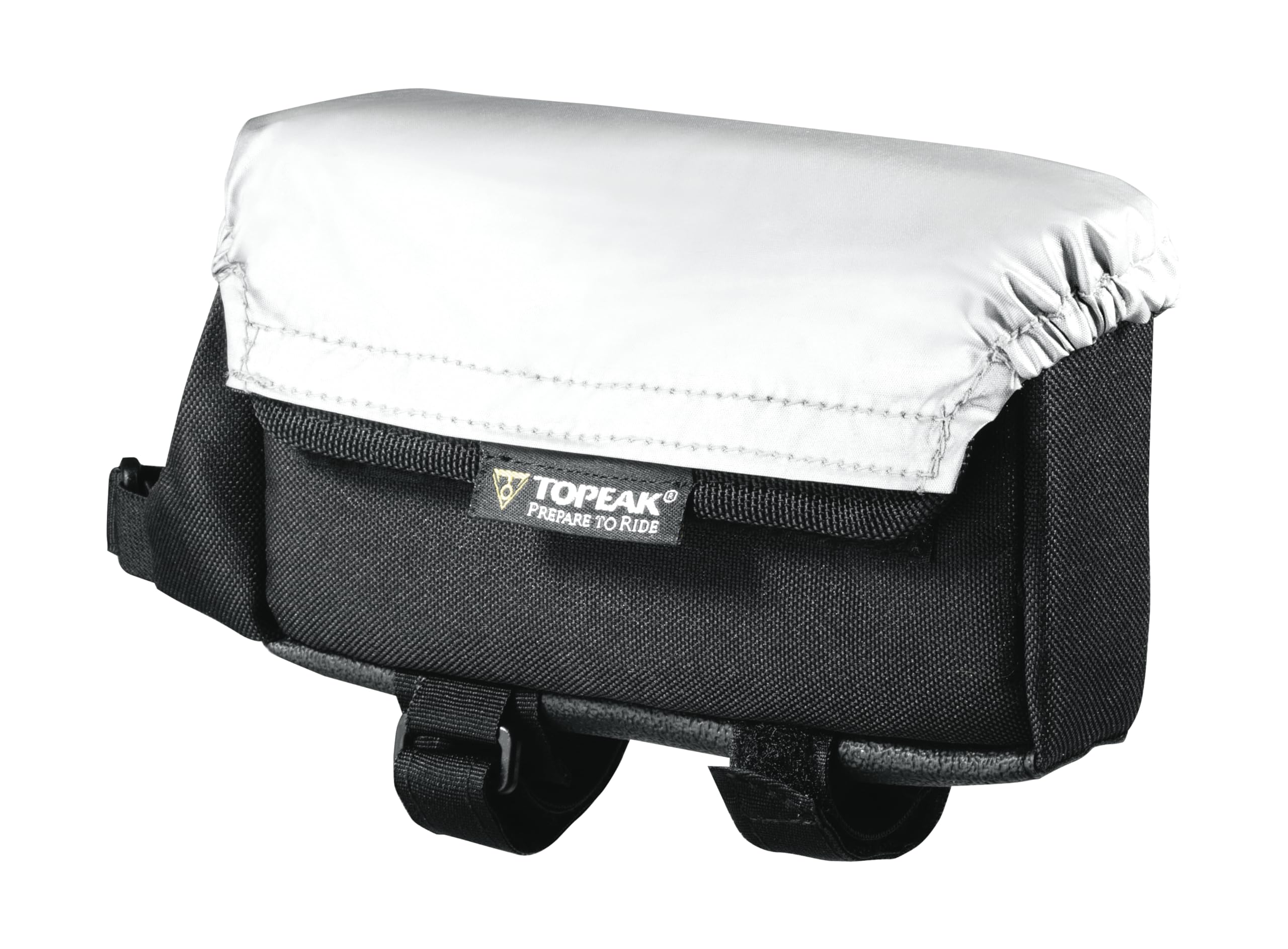 Topeak TC2501B Tri Bag with Rain Cover Seat Pack - Black/Silver, Medium
