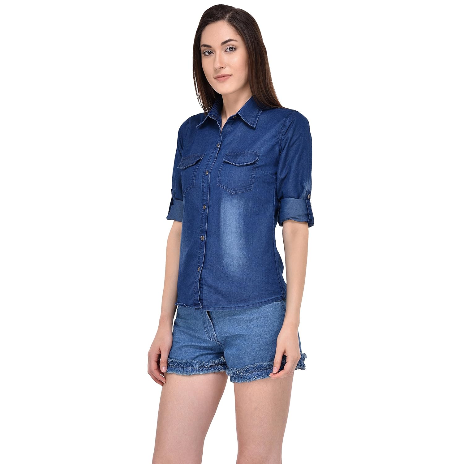 mayra women's denim shirt