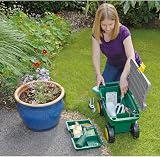 Draper 60852 Gardeners Tool Cart & Seat with Removable Tray, Green view 3