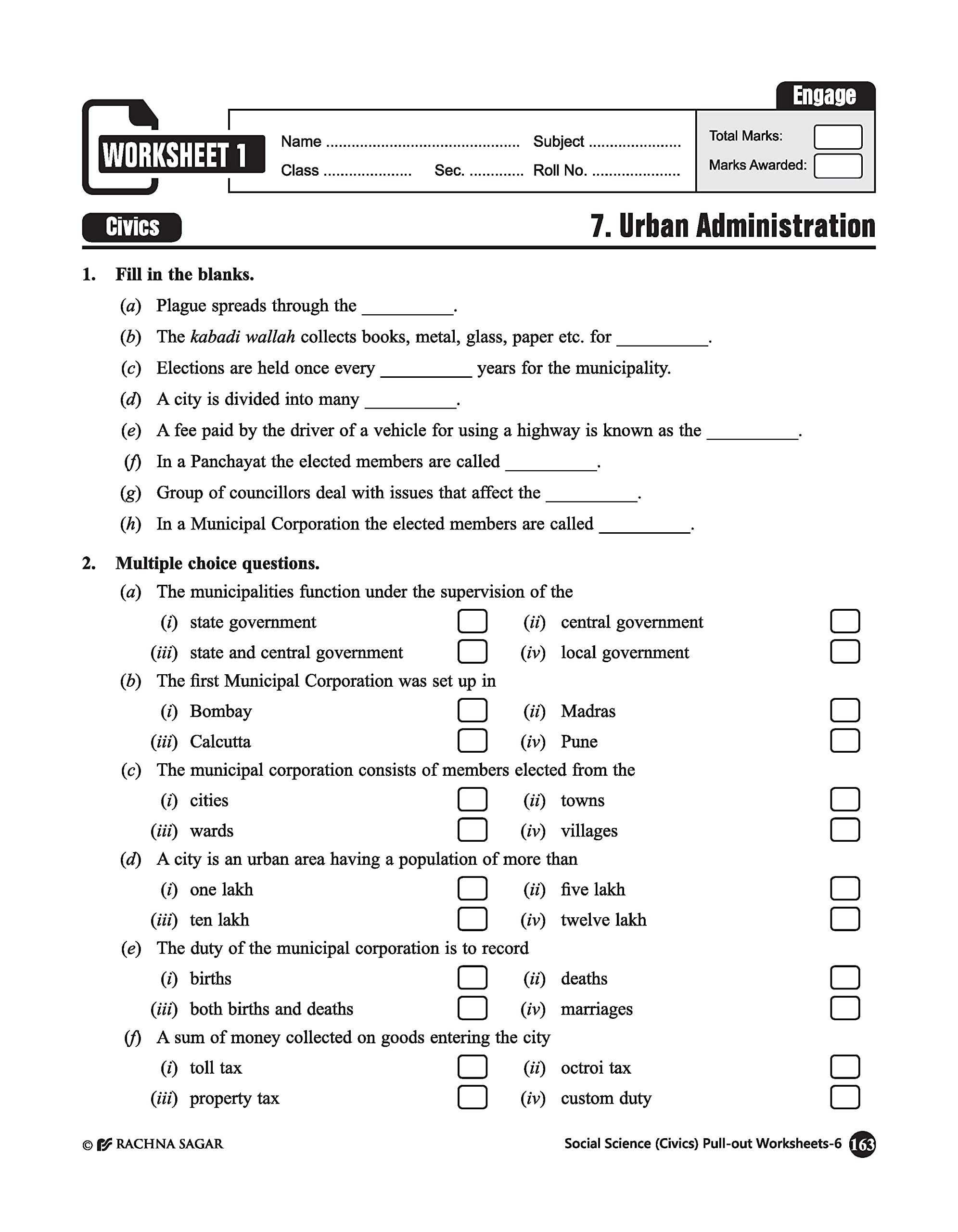 happy learning pullout worksheets social studies for class 6 rachna sagar 9789388537131 amazon com books