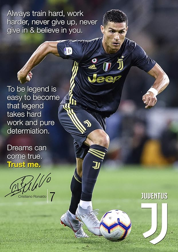 Ronaldo Poster 51 Signed (Copy) Cristiano Ronaldo 2018 A3 Poster/Wall Art/Print A3420mm x