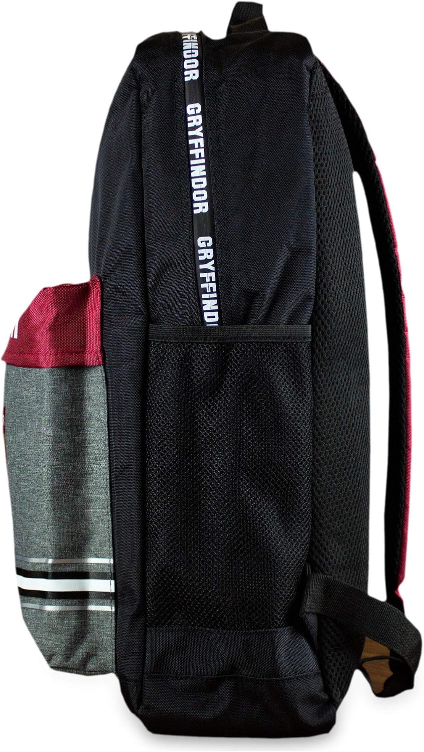 Harry Potter Gryffindor Premium Backpack, fits A4 with internal padded laptop/tablet pouch, Red Grey Black White - Image 5