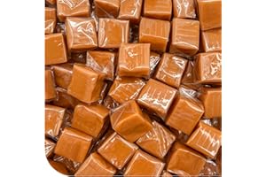 TRIPLENET PRICING Caramel Cubes Candy - 2 Pound Pack (150 Count) - Individually Wrapped Caramels for Parties, Candy Bowls, Baking, and Gift Bags - Classic Squares 680150