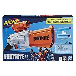 NERF Fortnite SR Blaster - 4-Dart Hammer Action