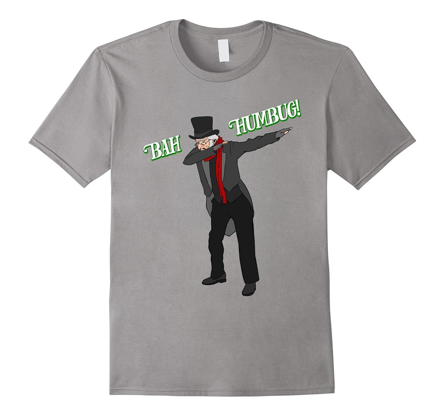 Bah Humbug Dabbing Scrooge T Shirt - A Christmas Carol Shirt-Rose