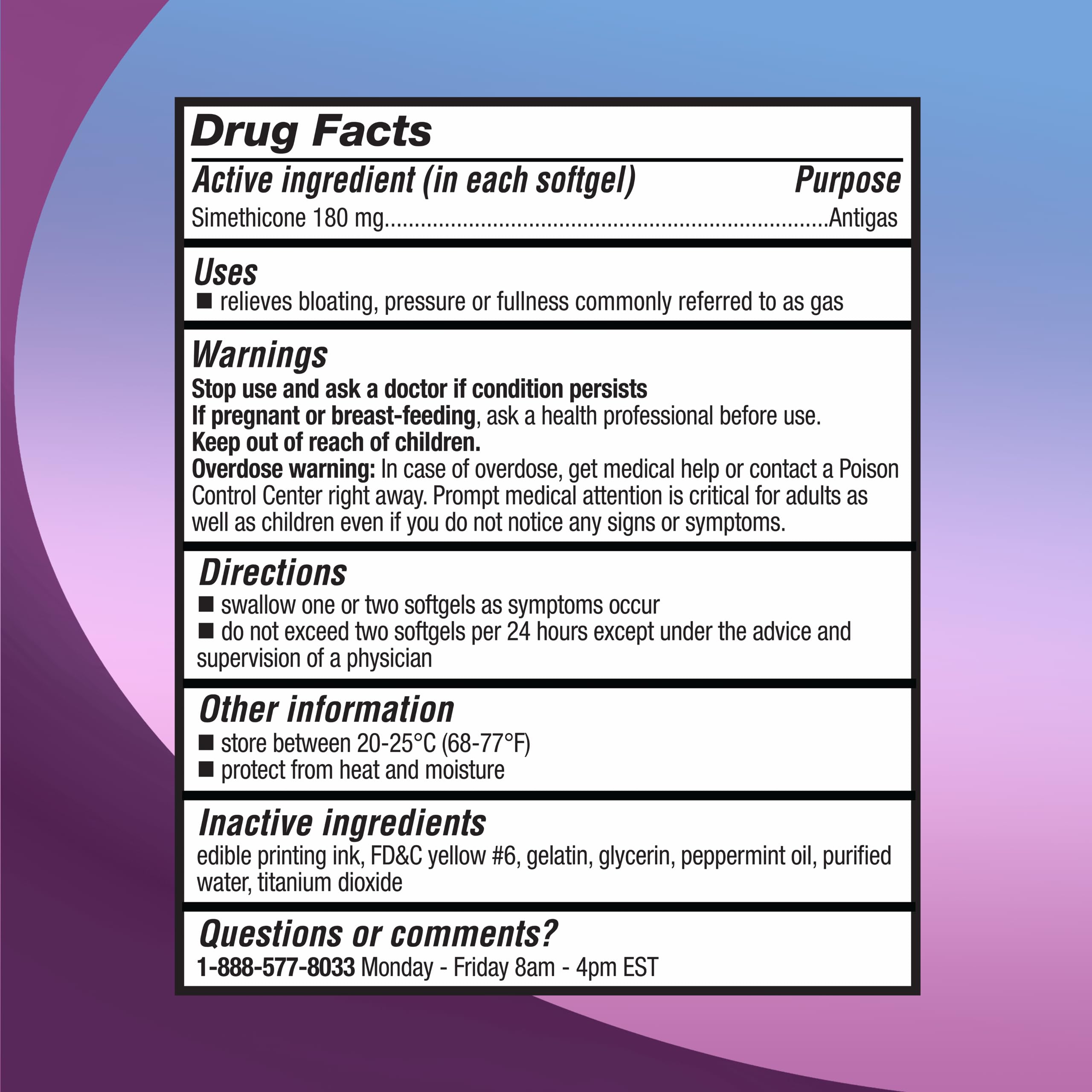 RIGHT REMEDIES Gas Relief Ultra Strength, 180mg Simethicone (150 Softgels) Fast Relief from Gas, Bloating, Fullness, Painful Discomfort, Compare to Ultra Strength Phazyme Active Ingredient