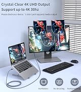 SWECENT 4K USB C to HDMI Cable 2M Thunderbolt 3/4 Compatible MacBook iPad Pro view 2