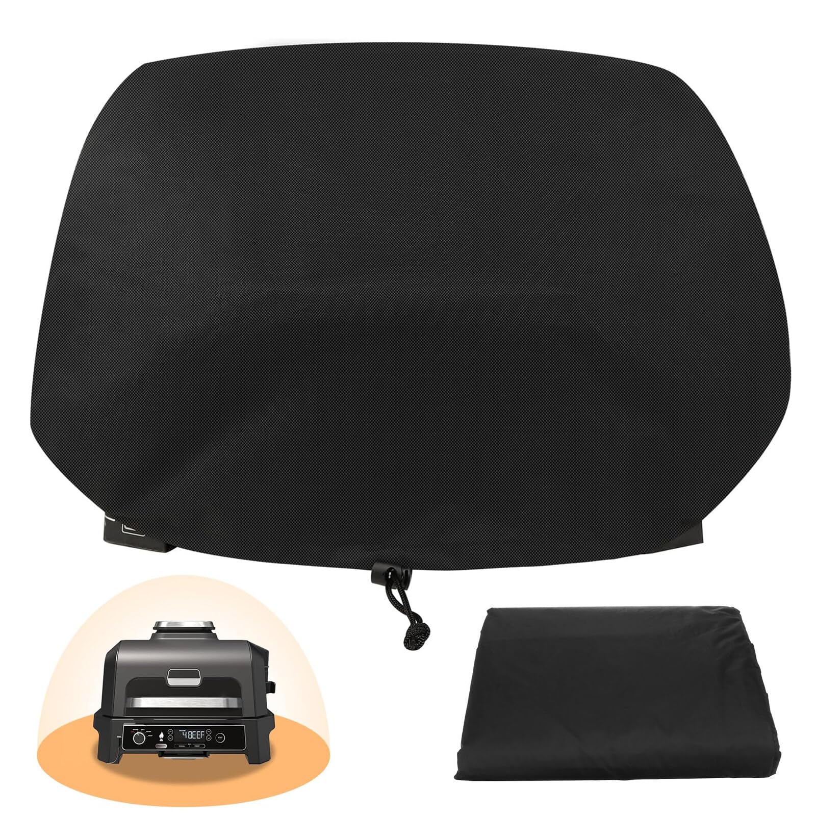 Pwocvoe Oven Cover, Waterproof Dust Cover, BBQ Protective Cover, Grill Cover in Garden, Grill Protective Cover Dustproof Cover for Weber 7110 Q100/Q1000 Series, All-Weather Protection 67.1*44*32cm