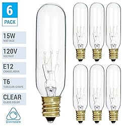 KOR (Pack of 6) 15T6/CL - 15 Watt T6 Clear Tubular