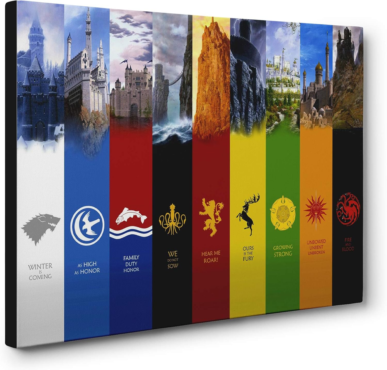 Amazon Com Onecanvas Game Of Thrones Westeros House Sigil Wall