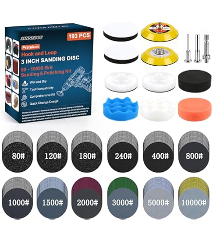 Amazon.com: Tshya 117 Pack 2 inch Hook & Loop Quick Change Sanding