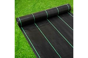 Vanver 6FT X 330 FT Weed Barrier Landscape Fabric Heavy Duty,3.2 OZ Premium Garden Weed Blocker Fabric for Weed Control, Plastic Ground Cover with Woven Weed Cloth,Durable Landscaping Fabric