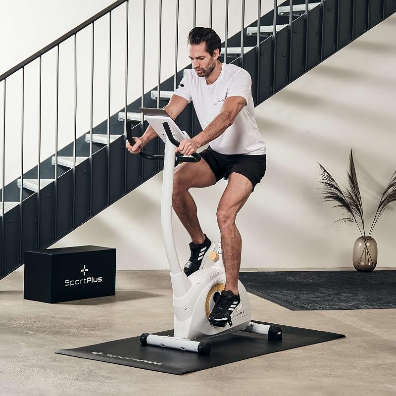 Ergo-Heimtrainer/Hometrainer, SP-HT-9510-W-iE weiß/gelb Bluetooth