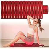 Extra Large Red Light Therapy Mat, High-Density LEDs Full Body Red Light Therapy, 660nm & 850nm Dual Wavelengths, Foldable Red Light Therapy Blanket with Timer, 40" x 16.5"