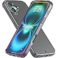 REBEL Air Case for iPhone 16 Plus [Air² Series] Compatible With MagSafe, Strong Magnets, Grippy Sides, Slim & Lightweight TPU Cover, Protective Corners, Raised Lens Ring, 6.7-in 16+ Phone 2024 (Black)