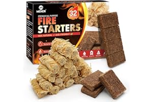 TRZSTNG Fire Starters - Natural Fire Starters for Fireplace, Campfires, Fire Pit, BBQ Grill, Wood Stove, All Weather Charcoal Starter, Odorless Fire Starter Eco Friendly