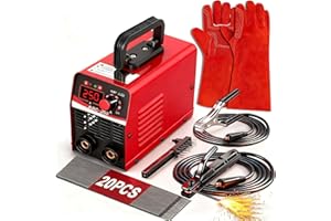 Wrdlosy 250Amp 20PCS Welding Rods 13 Inches Gloves Stick Welder, Excellent Welding Effect Welding Machine, Very Compact MINI Welder, Ideal For Beginners Welder Machine 110V Hobbyists Home Repairs DIY