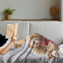 Ambesonne Christmas Throw Blanket, Classic Oil