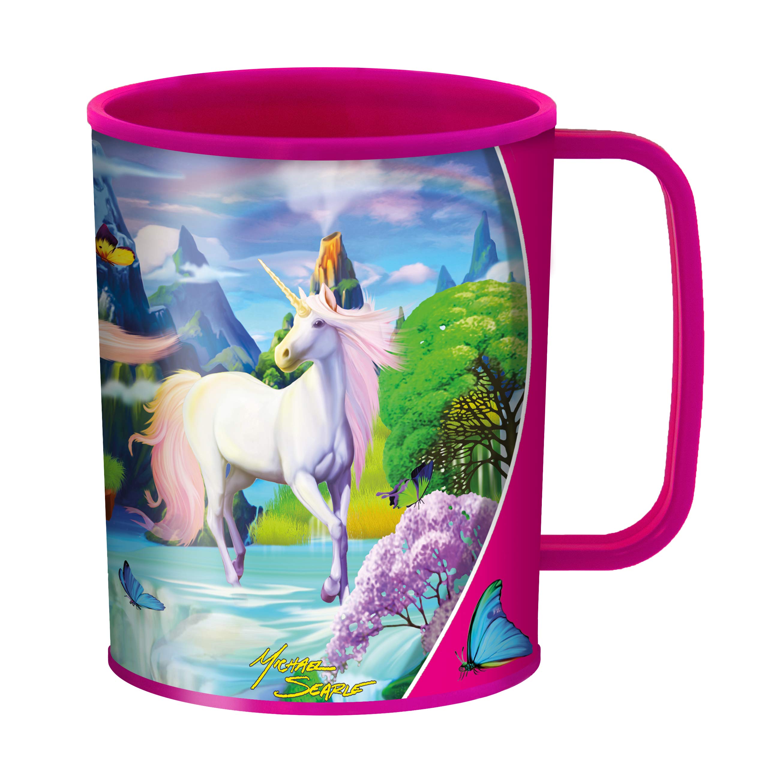 3D LiveLife Drinking Cup - Unicorn Bliss from Deluxebase. 300ml Plastic Mug with Fantasy Theme, Reusable Coffee Cup, Portable Animal Tumbler for Camping, Picnic, Travel & Everyday Use. — image 1