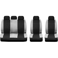 Coprisedili Auto Sakura SS5368 - Protezione Impermeabile Anteriore, Universale, Compatibile Airbag, Colore Grigio - 2