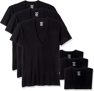 2 X Ist Men S Cotton Slim Fit Deep V Neck T Shirt Multipack At Amazon Men S Clothing Store