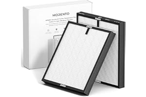 MORENTO Genuine Air Purifier Replacement Filter, True HEPA Filter Compatible with MR5866 for 99.97% Air Pollutants, Odor and 