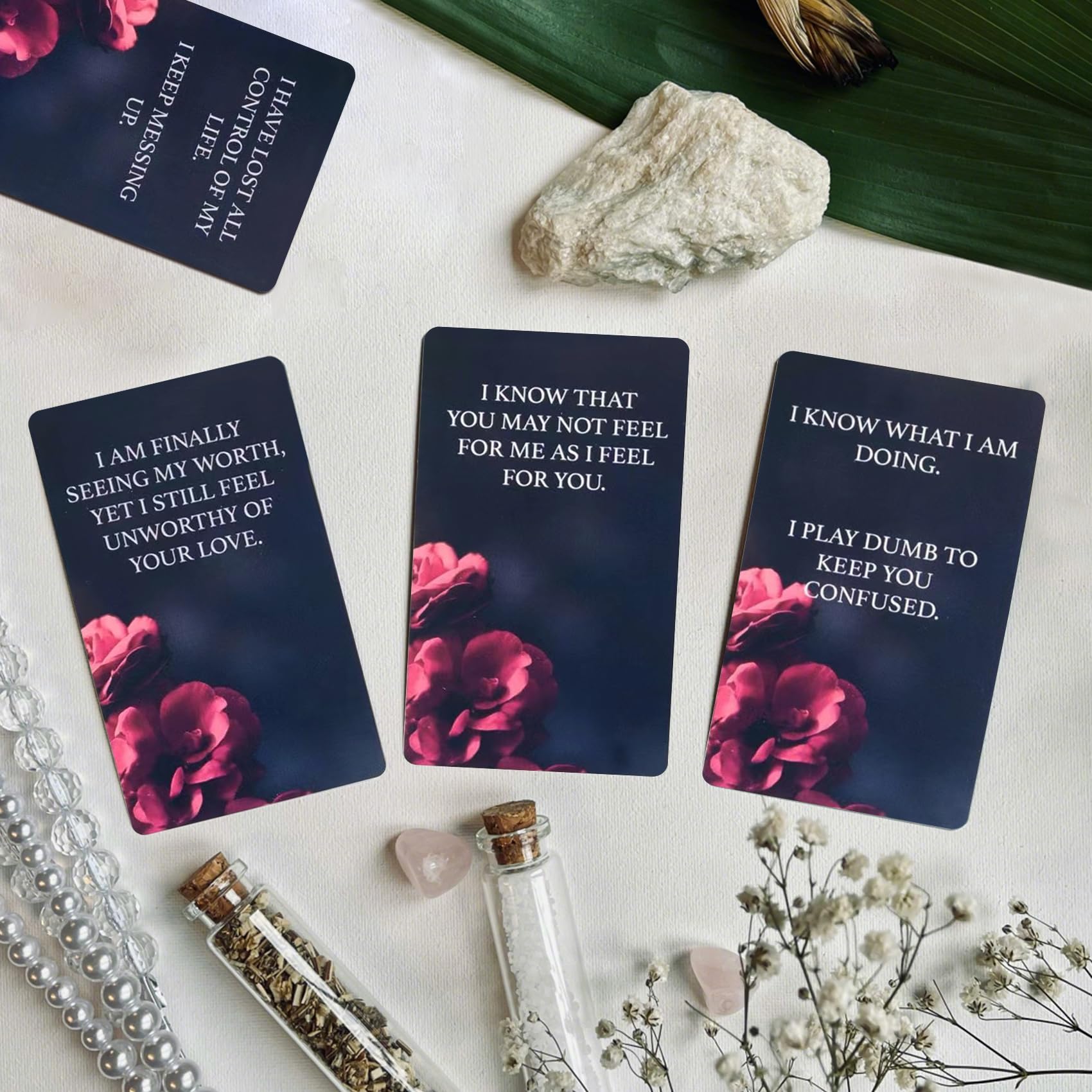 Knana Dark Confessions Oracle Cards Message Oracle Deck, Oracle Cards for Beginners, Rose Oracle Card
