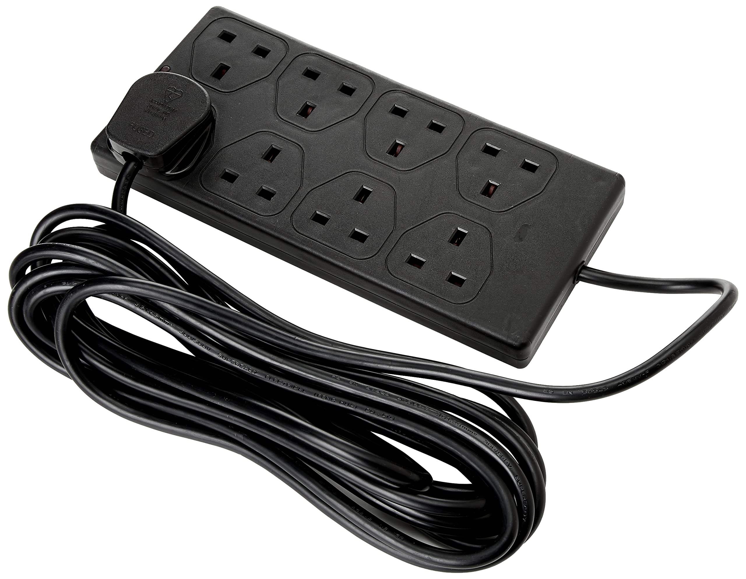 pro elec 14010 5 m 8 Gang Extension Lead - Black