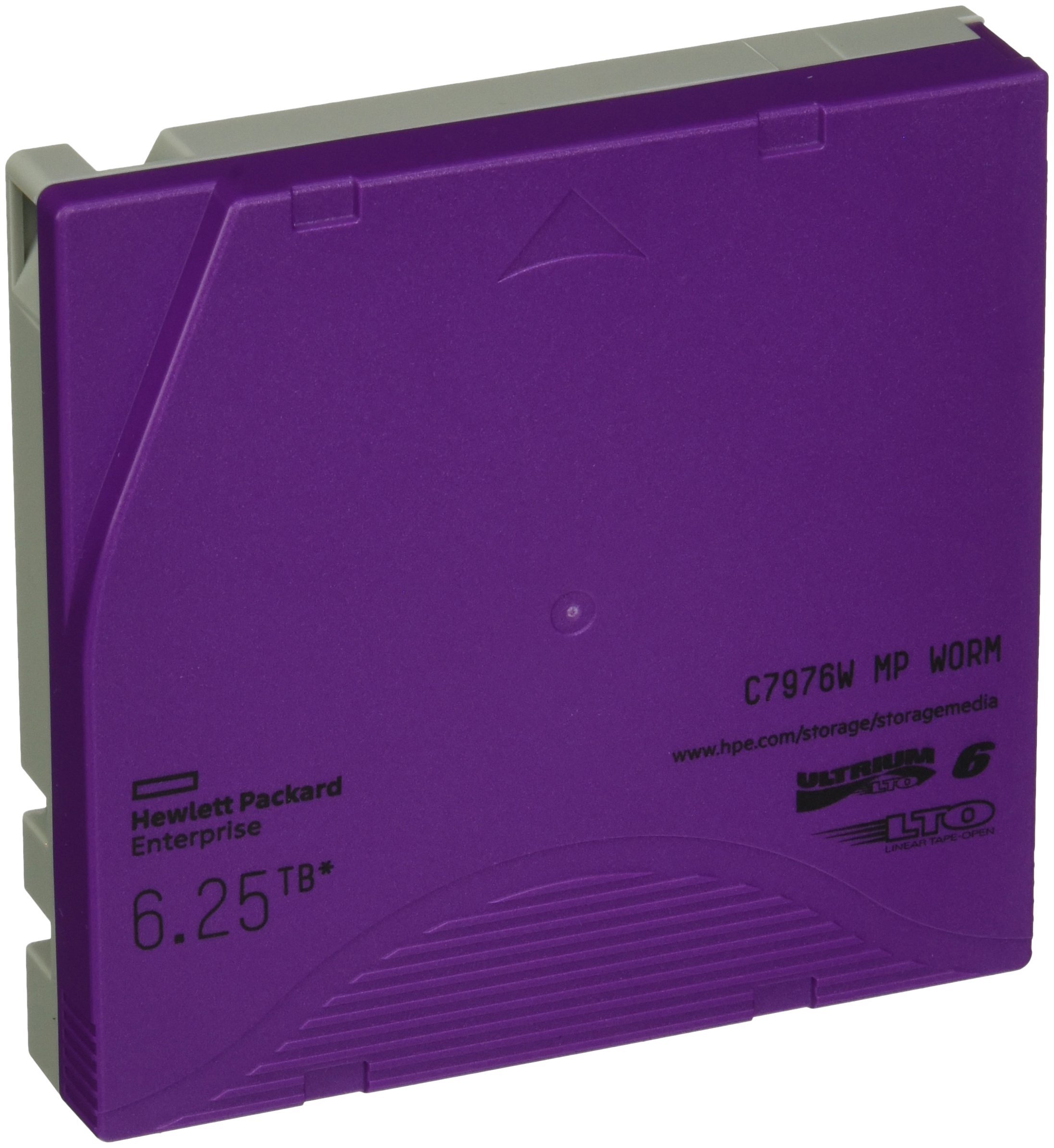 HP C7976W 2.5/6.25 TB LTO-6 Ultrium MP WORM Blank Data Tape for Storage Works SAS Rack-Mount Kit