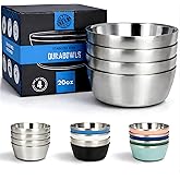Stainless Steel Insulated Bowls for Kids and Adults - 20 Oz Double Wall Metal Bowls for Ice Cream, Soup, Cereal, Snack, Rice Dish, Camping Bowl (Stainless Steel)