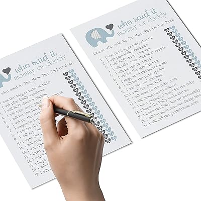 Buy Elephant Mommy Or Daddy Game Pack 25 Boys Baby Shower Games Guess Who Knows Parents Best Activity Royal Jungle Animal Party Supplies Blue And Grey Printed 5 X 7 Buy Elephant Mommy Or Daddy Game Pack 25 Boys Baby Shower Games Guess Who Knows Parents Best Activity Royal Jungle Animal Party Supplies Blue And Grey Printed 5 X 7