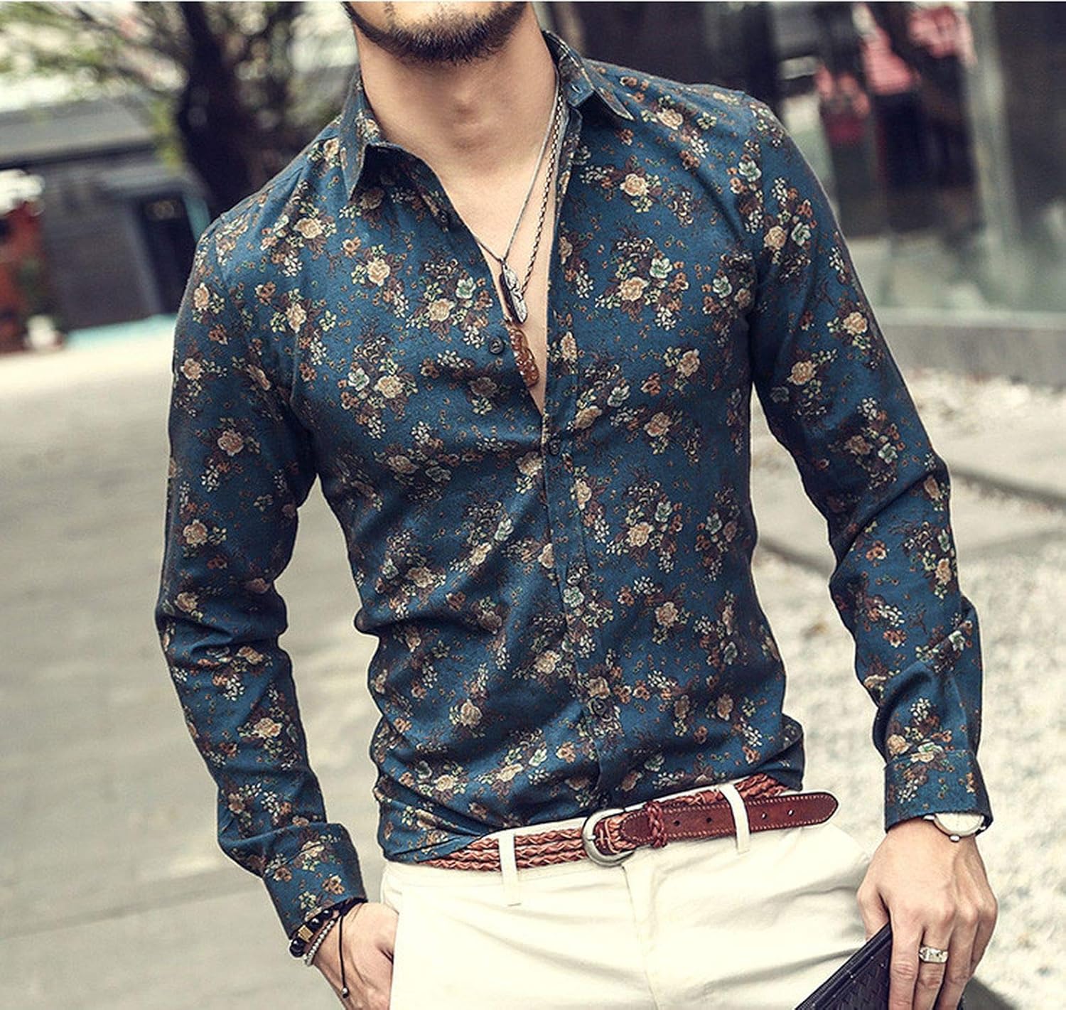 Yayu Mens Slim Fit Ey S C Long S B S T Men s C US 8 40 Colorscouts