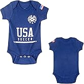 Cnins Sporty Baby Bodysuit 0-24M, Soccer-Themed Infant Onesie for Game Days, Family Matching Outfits, Party & Gift