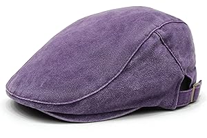 YOFARCHOY Newsboy Hats for Men Flat Cap Vintage Cotton Washed Caps for Men Ivy Hat Gatsby Driver Cap for Women