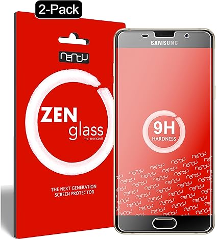 nandu I ZenGlass [2 Stück] Flexible Glas-Folie für Samsung Galaxy A5 2016 Panzerfolie I Display-Schutzfolie 9H I (Kleiner Als