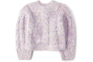 The Children's Place Girls Long Sleeve Pullover Cable Knit Sweater