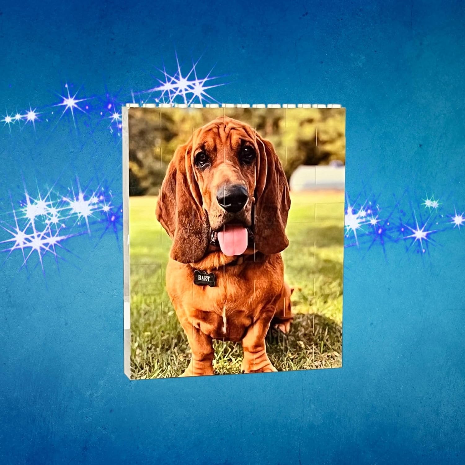 Photographs - BRICK YOUR PIC Custom Building Block Photo Puzzle - Unique Personalized Gifts for Adults Couples Family or Friends - A Fun Way to Save Your Memories (4x6 Small Portrait)