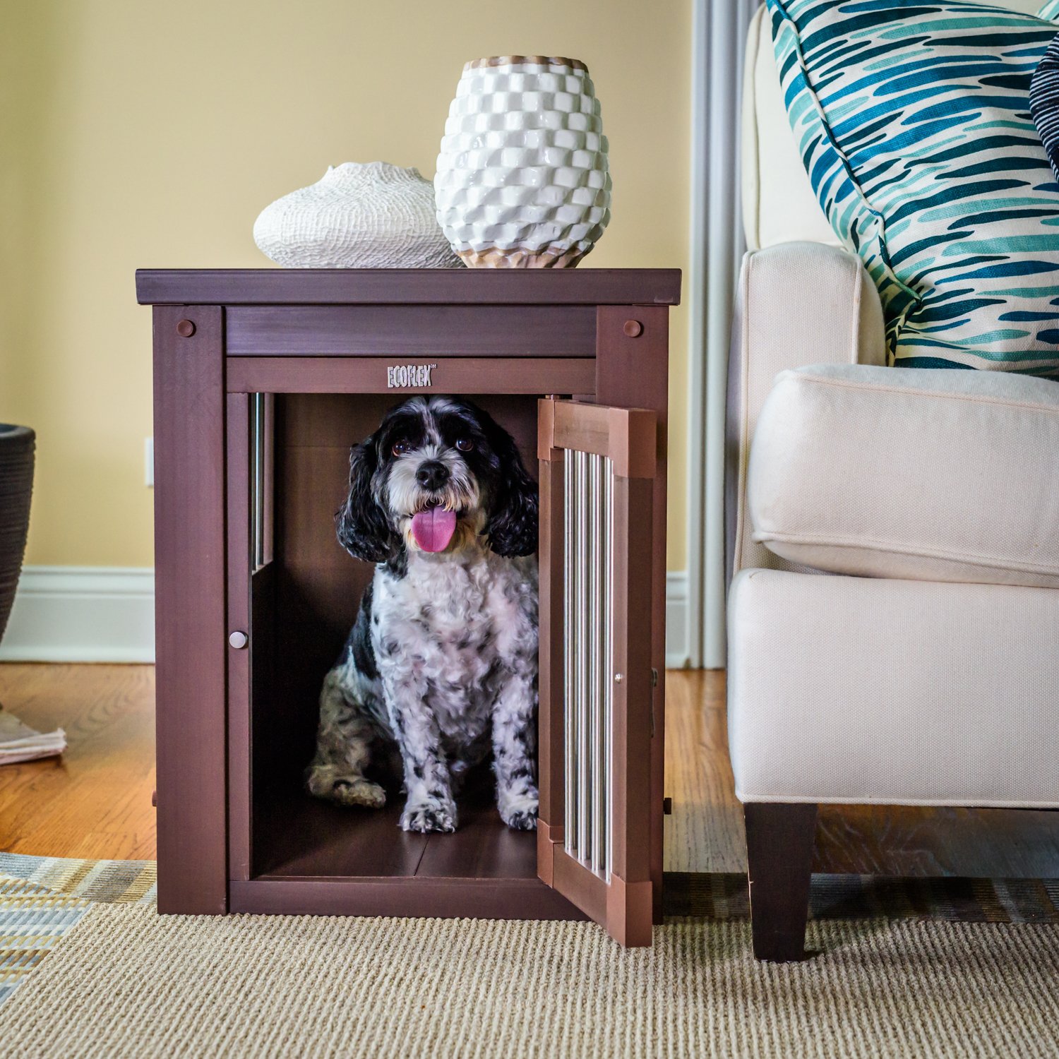 New Age Pet ecoFlex Pet Crate/End Table