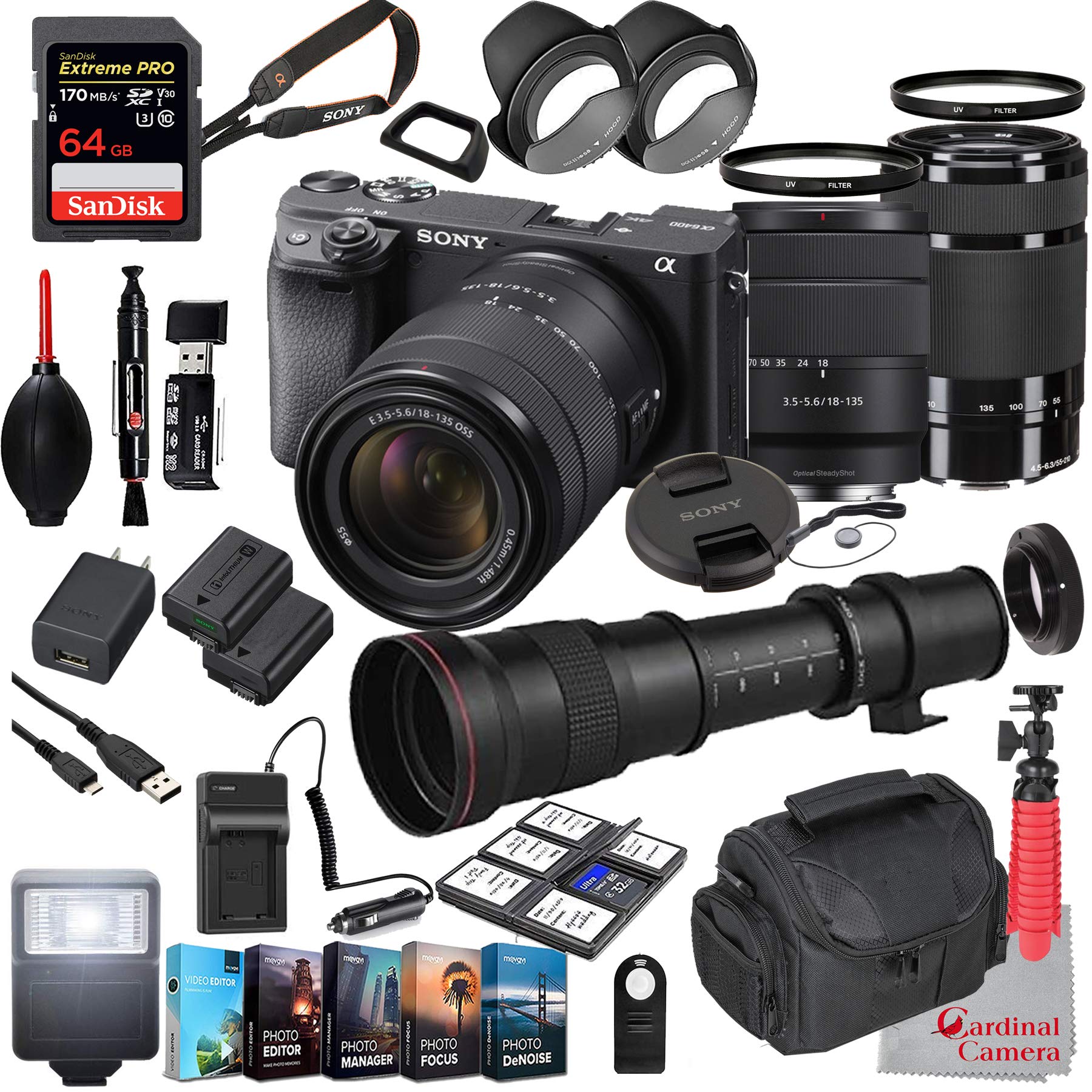 Sony Alpha a6400 Mirrorless Camera with 18-135mm