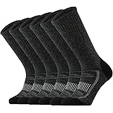 SOX TOWN Men's Merino Wool Cushion Crew Socks for Outdoor Hiking Hike Trail Performance Moisture Wicking Lightweight Summer