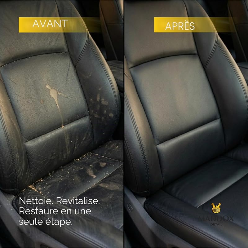 - Detallista de cuero 500 ml | Nettoyant Cuir et Conditionneur | Nettoyage en Profondeur pour Voiture et Canapé | Traitement pour Cuir | Élimine la Saleté et les Taches | Restaure Sièges