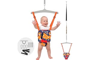 TUBAGOU Baby Jumper with Ceiling Hook for Infant Jumping Swing, Suitable for Indoor and Outdoor Doorway Jumper for Baby,Perfect Update Door Jumper