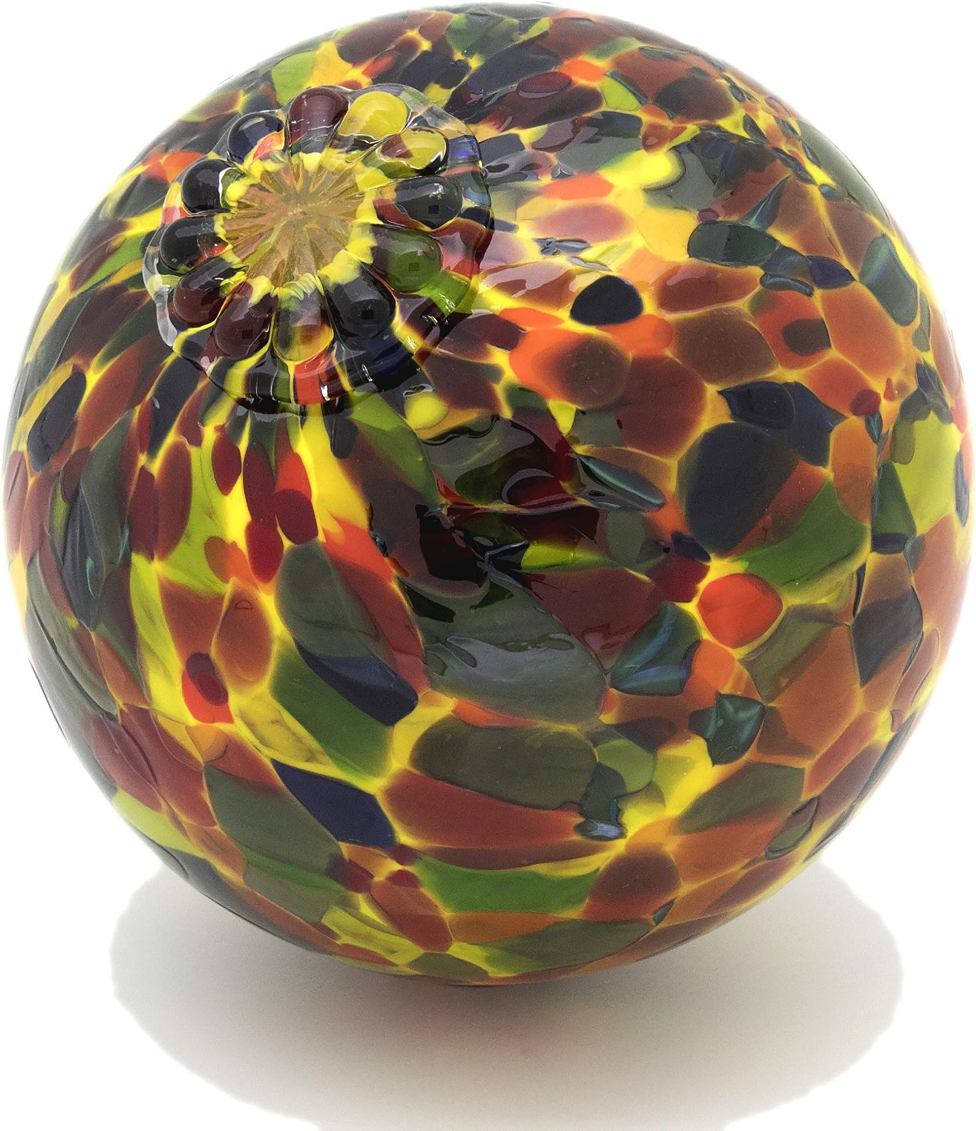 Totally Blown GlassworksPond Float. Handmade Blown Glass, Garden Gazing Ball, Table Centerpiece, Assorted sizes available. Home and Patio Decor. Artist Dehanna Jones. Seattle, WA. (Yellow MM)