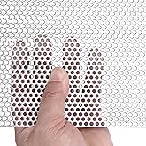 Perforated Sheet Stainless Steel Perforated Metal Sheet 11.8" x 11.8" Stainless Steel Preforated Sheet, 0.12" Hole