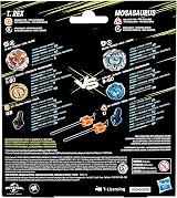 Beyblade X Jurassic World Collab T. Rex vs Mosasaurus Multipack Set 4 Tops & 2 view 7