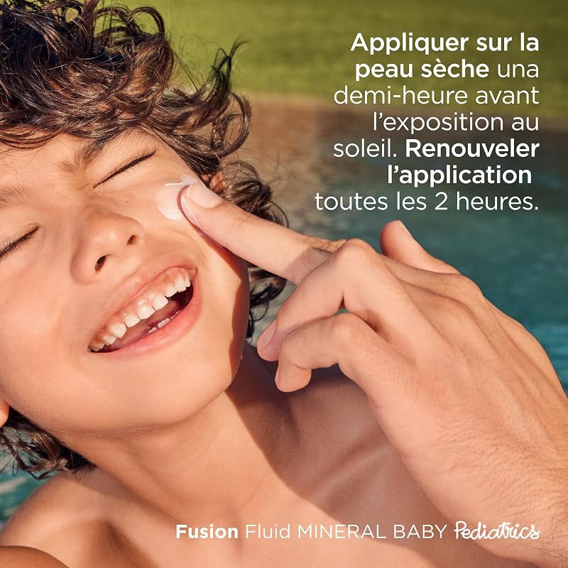 Pediatrics Fusion Fluid Mineral Baby SPF 50 (50ml) | Crème Solaire Fluide aux Filtres Minéraux Spécialement Formulé pour la Peau Fragile des Bébés